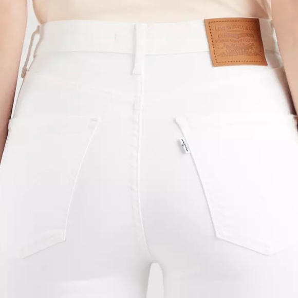 Levi's premium white mile high super skinny jeans high waist - Picture 2 of 14